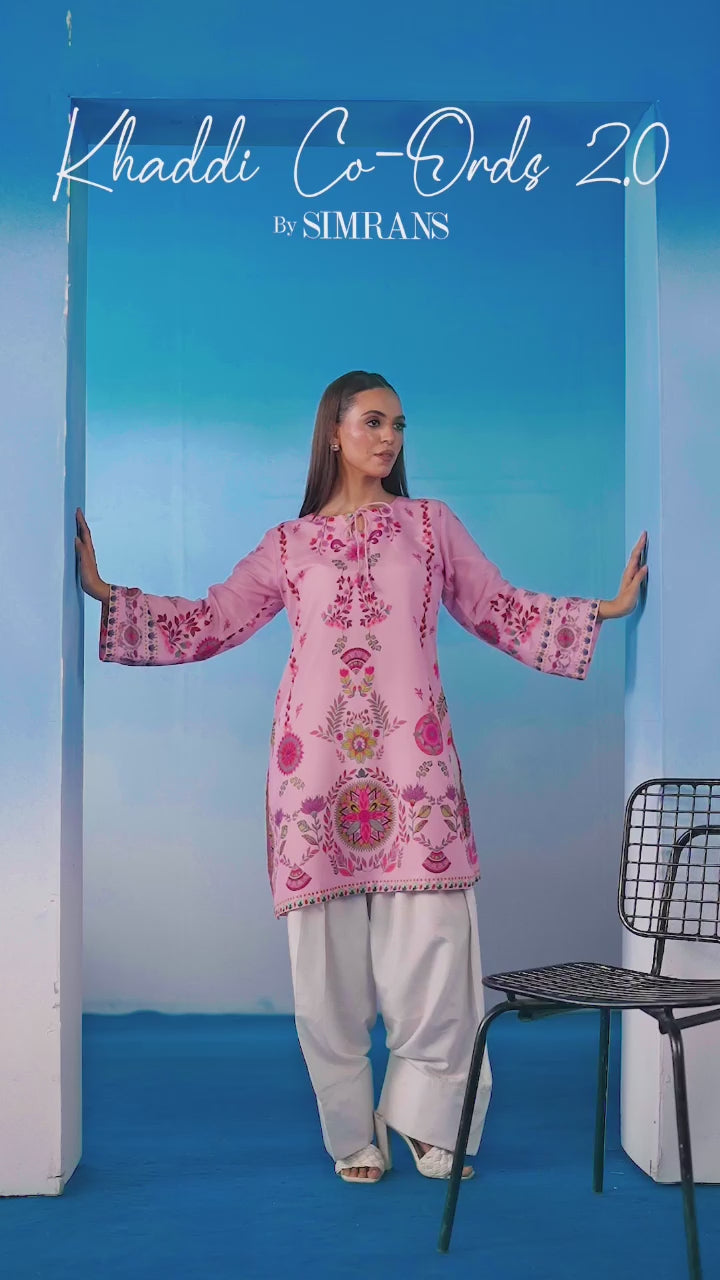 2pc lawn silk co ord with farashi