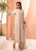 Jackyard fabric double layer kamiz with chiffon cutwork embroidered duppta