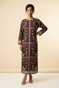 2pc poly silk kaftaan one size