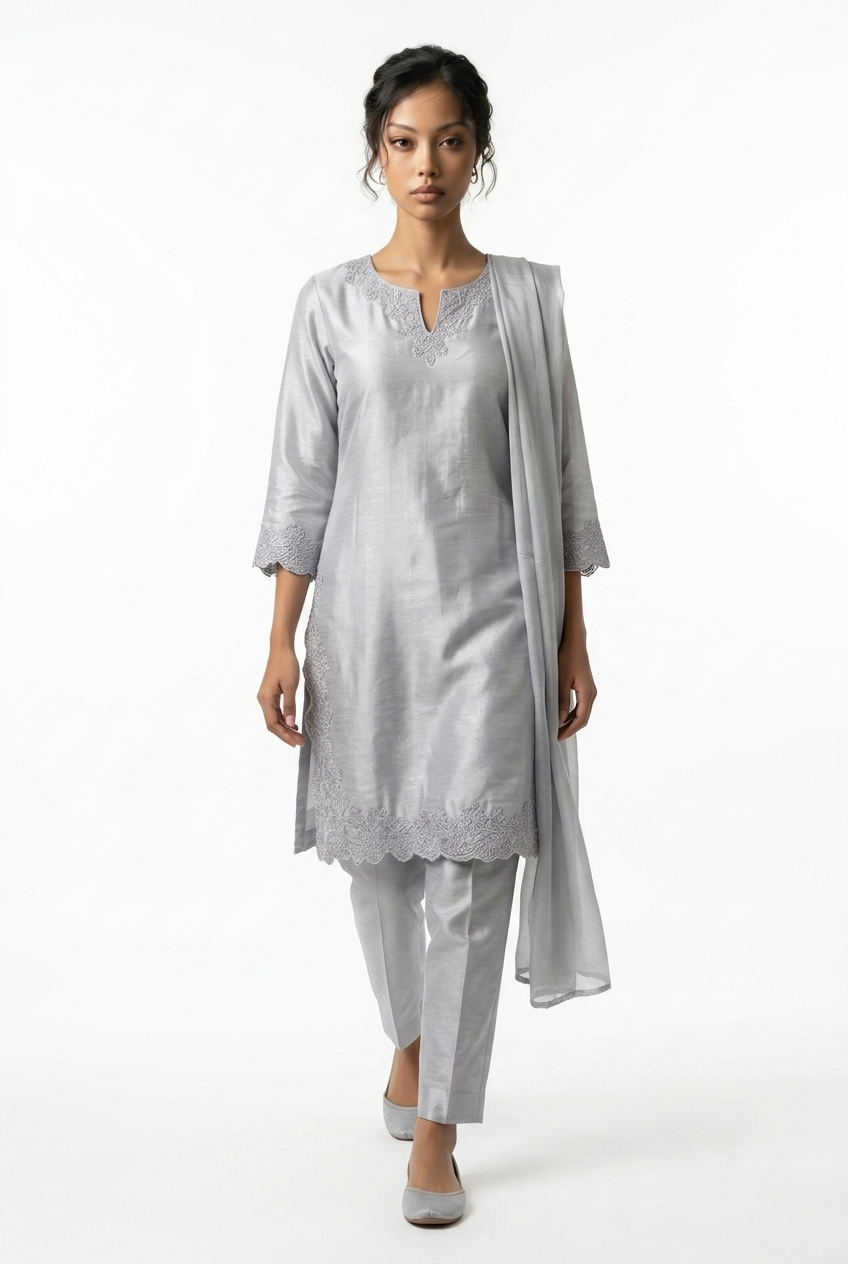 3pc sheesha silk dress