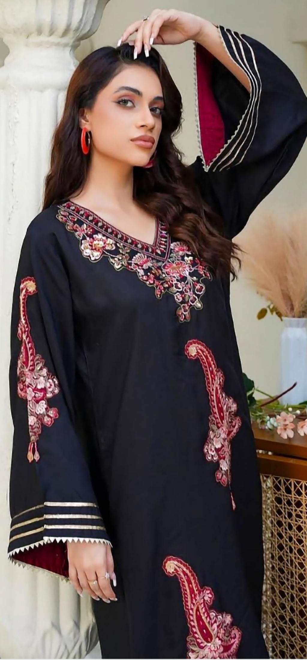 2pc ethnic inspired kaftaan