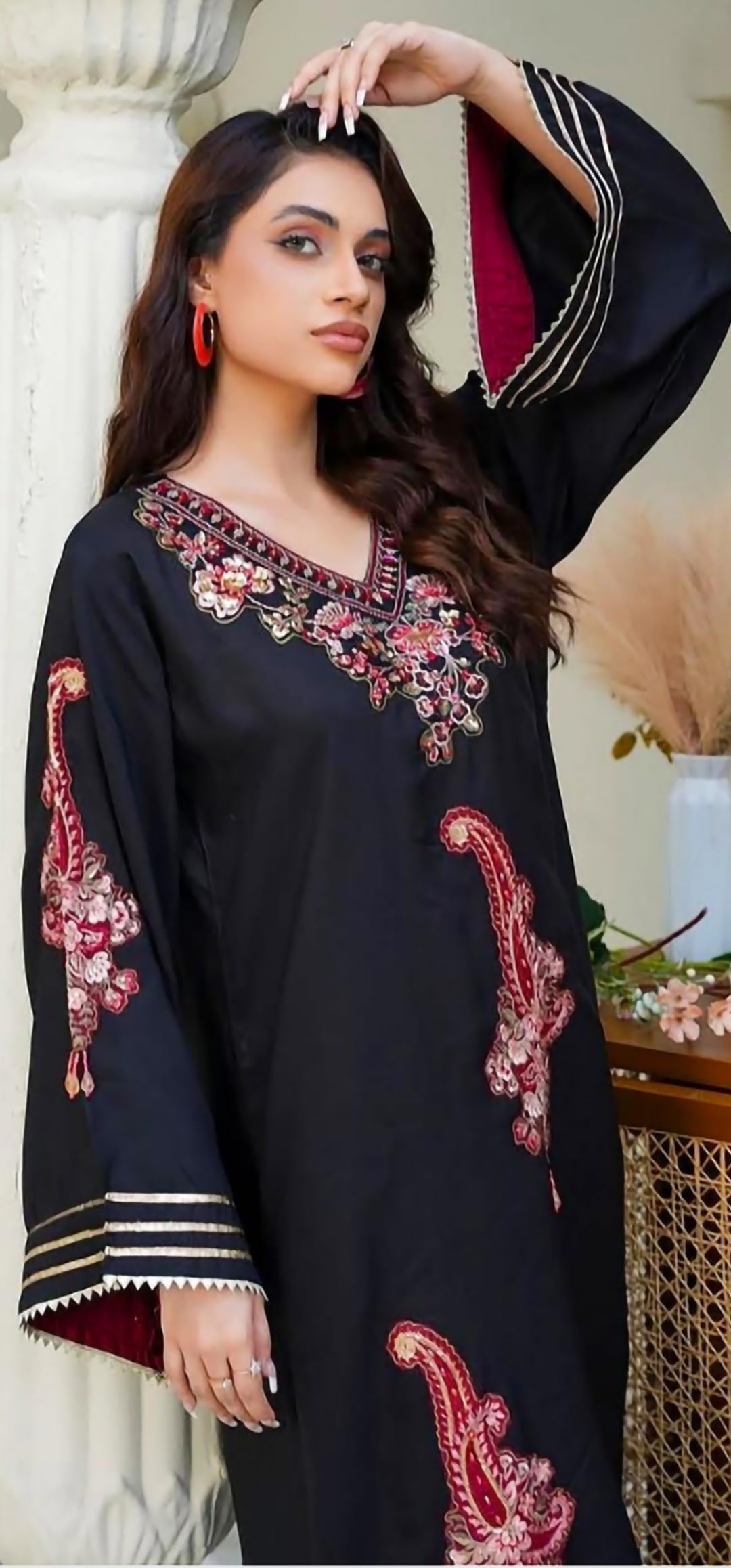 2pc ethnic inspired kaftaan