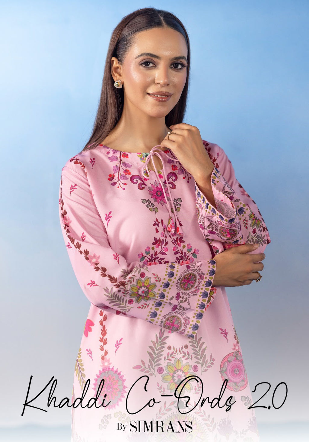 2pc lawn silk co ord with farashi